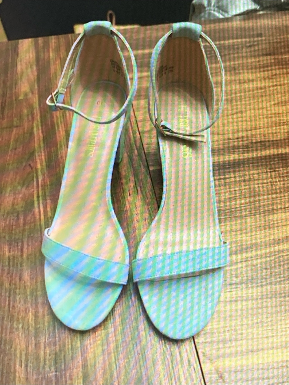 Elegant Light Blue Ankle-Strap Heels